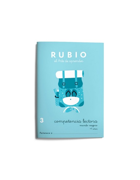 CUADERNO RUBIO COMPETENCIA LECTORA 3 MUNDO VIAJERO