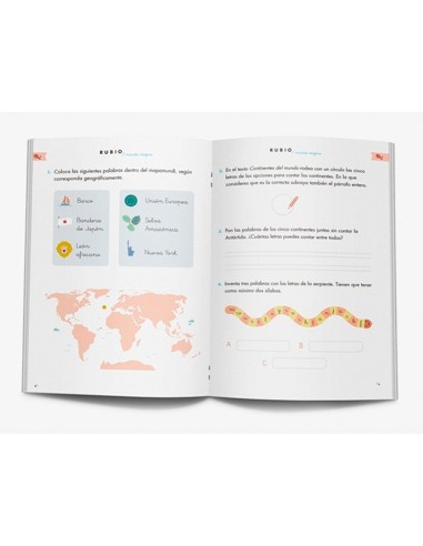 CUADERNO RUBIO COMPETENCIA LECTORA 3 MUNDO VIAJERO