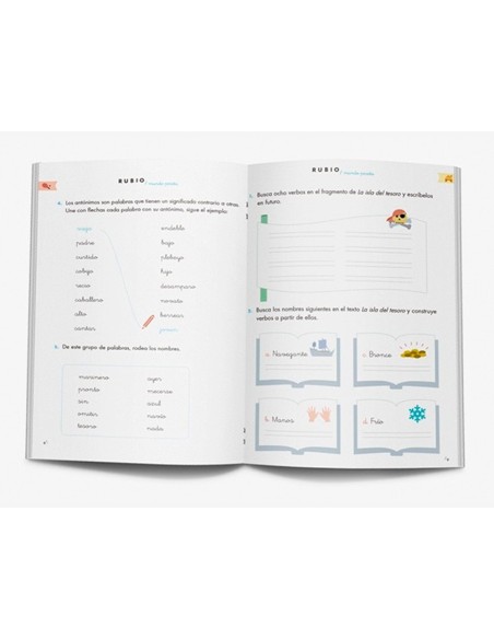 CUADERNO RUBIO COMPETENCIA LECTORA 4 MUNDO PIRATA