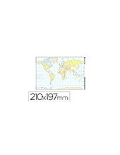 MAPA MUDO COLOR DIN A4 PLANISFERIO POLITICO 2