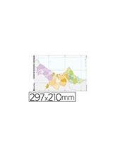 MAPA MUDO COLOR DIN A4 COMUNIDAD VALENCIANA POLITICO 2