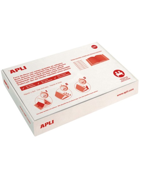 FORRALIBRO APLI PVC SOLAPA AJUSTABLE ADHESIVO 285X295 MM