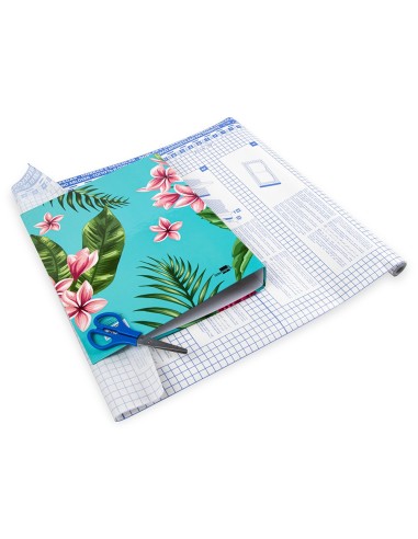 ROLLO PLASTICO ADH.0.50X20 MT 80 MC FORRALIBROS REMOVIBLE