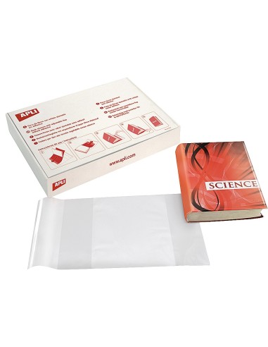 FORRALIBRO PVC C/SOLAPA AJUSTABLE ADH.285X530 MM