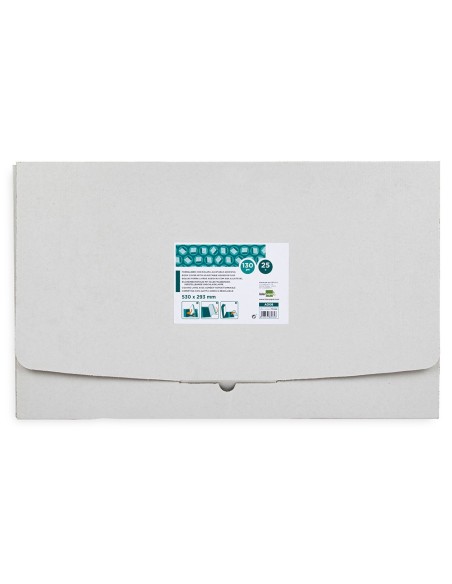 FORRALIBRO LIDERPAPEL CON SOLAPA AJUSTABLE ADHESIVO 285 x 530 MM AD08