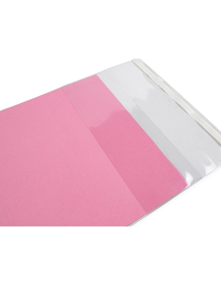 FORRALIBRO LIDERPAPEL CON SOLAPA AJUSTABLE ADHESIVO 285 x 530 MM AD08