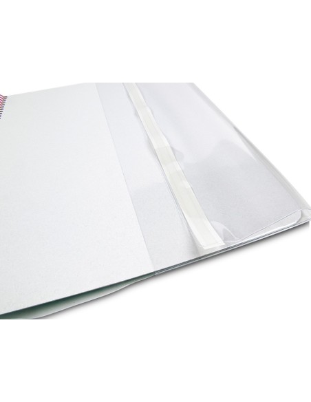 FORRALIBRO LIDERPAPEL CON SOLAPA AJUSTABLE ADHESIVO 305 x 530 MM AD10