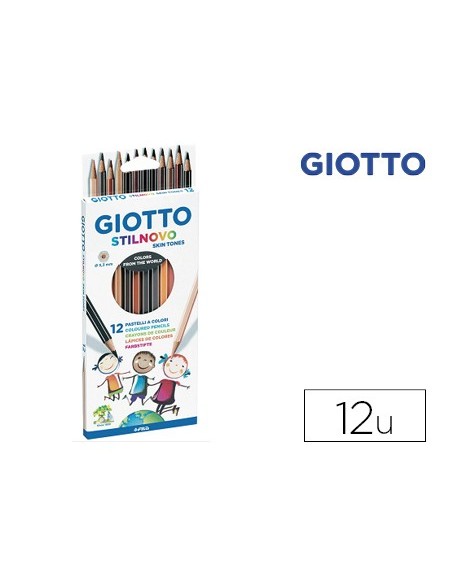 LAPICES COLORES GIOTTO STILNOVO SKIN TONES C.12 COLORES