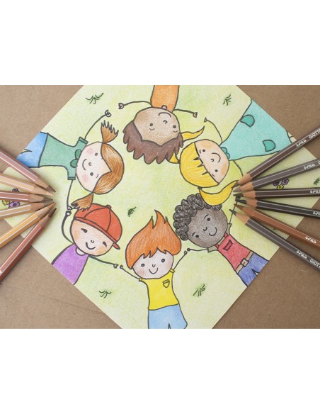 LAPICES COLORES GIOTTO STILNOVO SKIN TONES C.12 COLORES