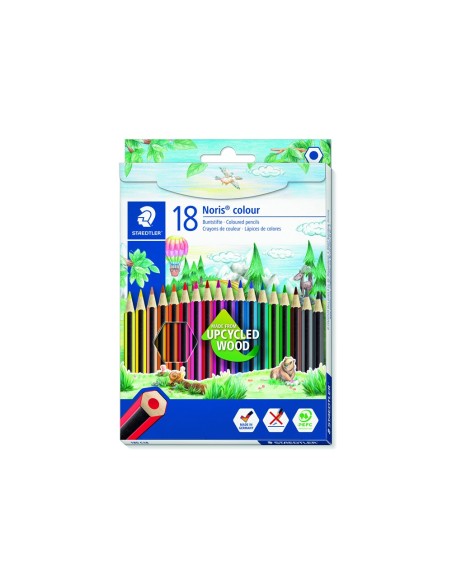 LAPICES COLORES STAEDTLER WOPEX ECOLOGICO 18 COLORES C.CARTON