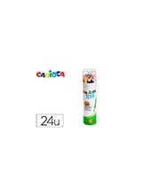 LAPICES CARIOCA TITA MINA 3MM TUBO METAL 24 SURT.+ SACAPUNTAS 2