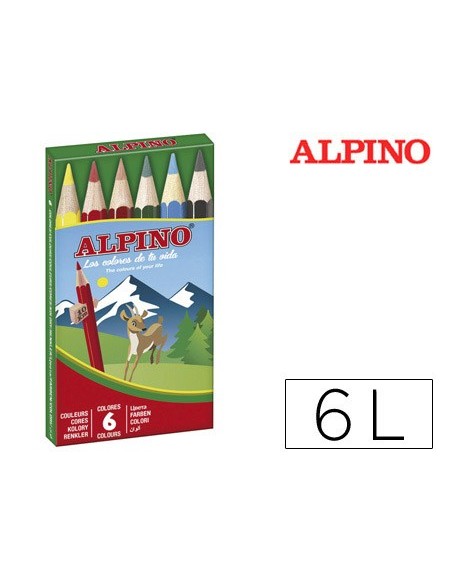 LAPICES COL.ALPINO 651 C/ 6 COL.CORTOS