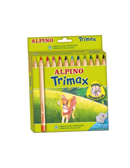 LAPICES COL.ALPINO TRIMAX CAJA 12 COL.