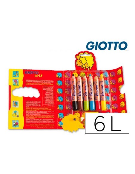 LAPICES COL.GIOTTO BEBE CAJA 6 LAPICES