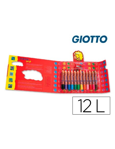 LAPICES COL.GIOTTO BEBE CAJA 12 LAPICES