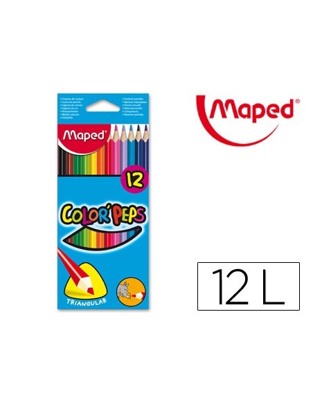 LAPICES COL.MAPED 183212 TRIANGULARES CAJA 12UNID