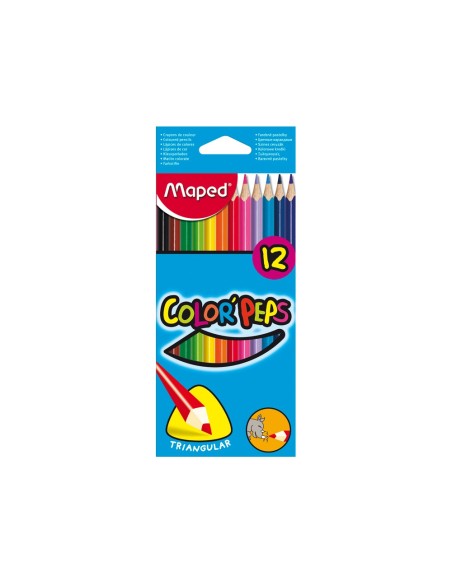 LAPICES COL.MAPED 183212 TRIANGULARES CAJA 12UNID