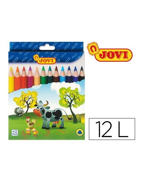 LAPICES COLORES JOVI MAXI TRIANGULARES ESTUCHE 12 SURT. 730/12