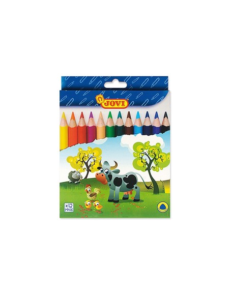 LAPICES COLORES JOVI MAXI TRIANGULARES ESTUCHE 12 SURT. 730/12