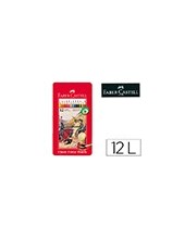 LAPICES DE COLORES FABER CASTELL CAJA METALICA DE 12 COLORES SURTIDOS 2