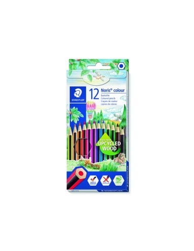 LAPICES COLORES STAEDTLER WOPEX ECO 12 COLORES EN CAJA CARTON 185 C12