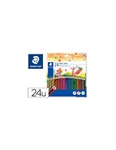 LAPICES COLORES STAEDTLER WOPEX ECO 24 COLORES EN CAJA CARTON 185 C24 2