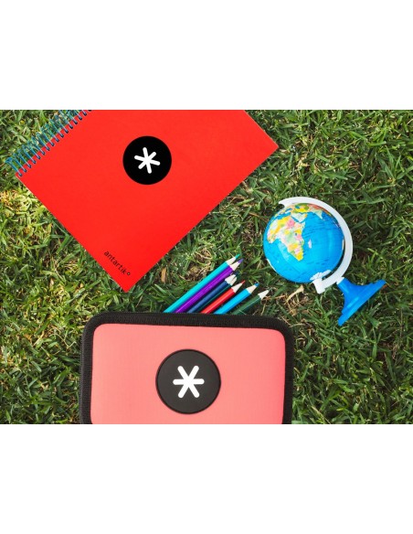 PLUMIER ESCOLAR ANTARTIK DOBLE CORAL 28 PIEZAS