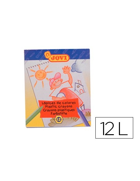 LAPICES CERA JOVI HEXAGONAL CAJA 12 COL.