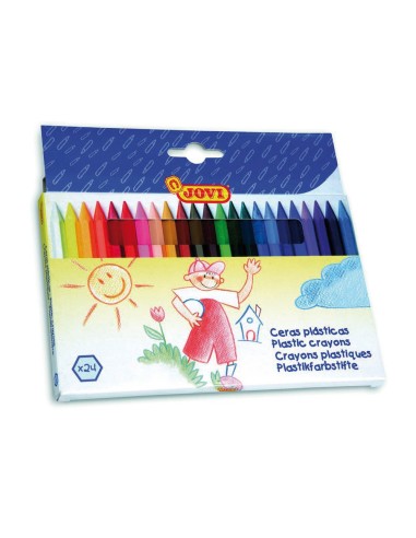 LAPICES CERA JOVI HEXAGONAL CAJA 24 COL.