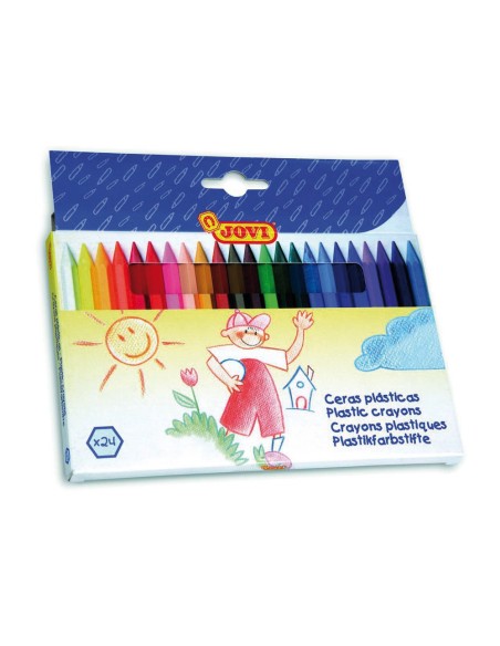 LAPICES CERA JOVI HEXAGONAL CAJA 24 COL.