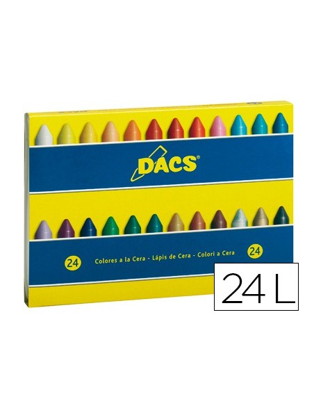 LAPICES CERA DACS CAJA 24 COL.