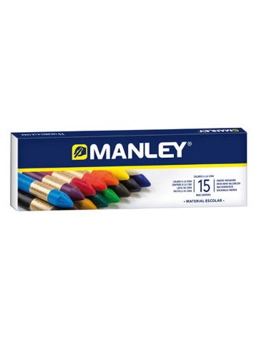 LAPICES CERA MANLEY CAJA 15 COL.REF.115