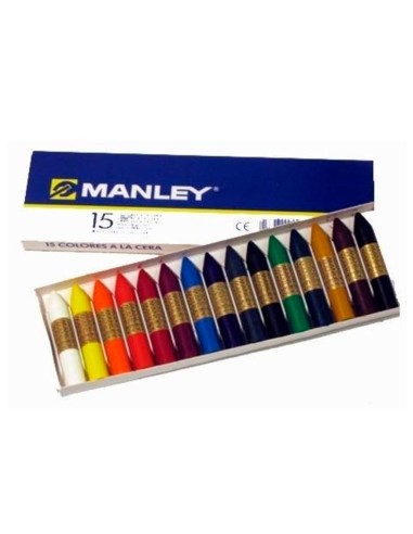 LAPICES CERA MANLEY CAJA 15 COL.REF.115