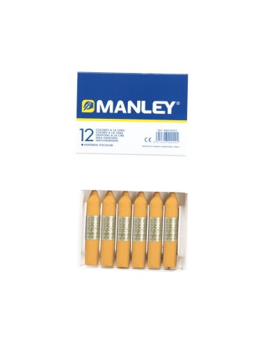 LAPICES CERA MANLEY UNICOLOR OCRE -CAJA DE 12 N.26 MNC04690/ N. 26