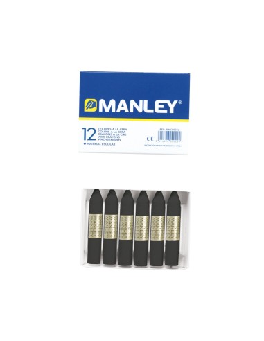 CERA MANLEY UNICOLOR NEGRO. CAJA 12 UNIDADES