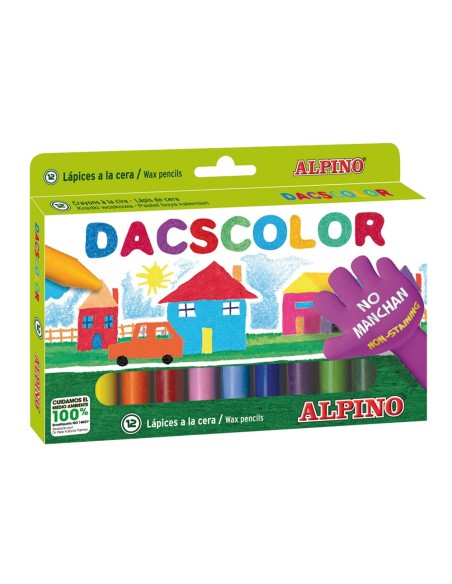 LAPICES CERA DACSCOLOR CAJA 12 COL.