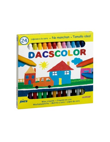 LAPICES CERA DACSCOLOR CAJA 24 COL.