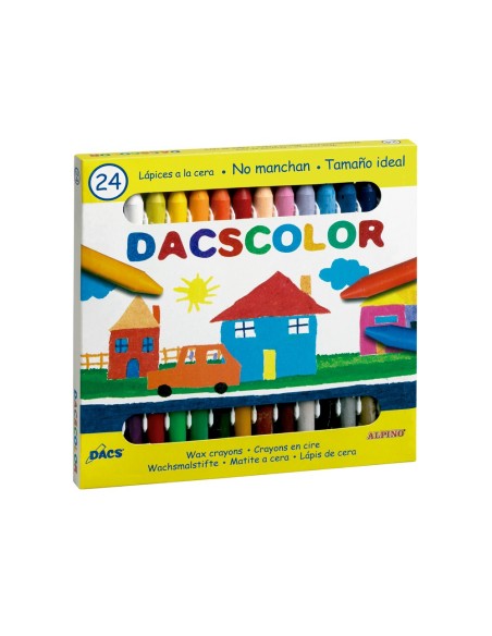 LAPICES CERA DACSCOLOR CAJA 24 COL.