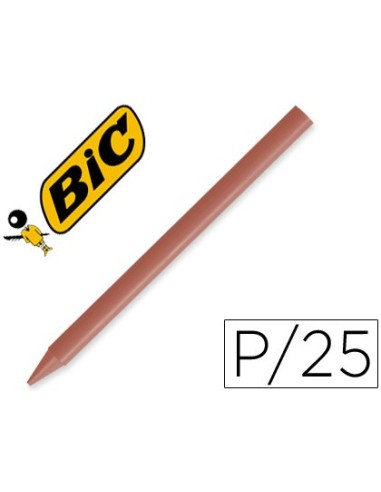 LAPICES PLASTIDECOR UNICOLOR MARRON-07 CAJA C/25 LAPICES