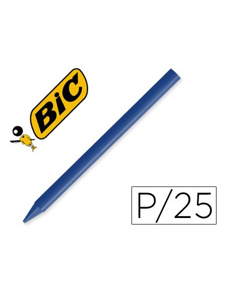 LAPICES PLASTIDECOR UNICOLOR AZUL-06 CAJA C/25 LAPICES