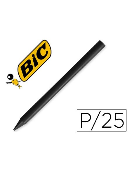 LAPICES PLASTIDECOR UNICOLOR NEGRO-09 CAJA C/25 LAPICES