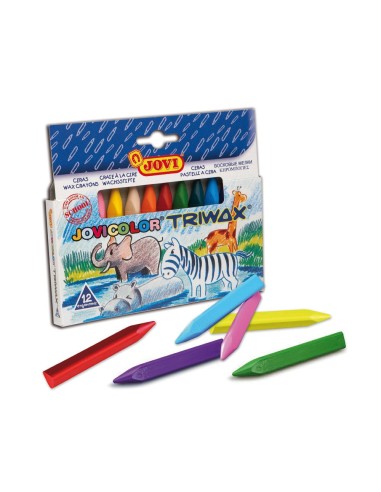 LAPICES CERA JOVICOLOR TRIWAX 12 COL.