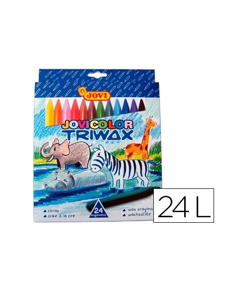LAPICES CERA JOVICOLOR TRIWAX 24 COL.