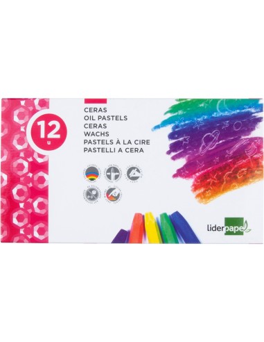 LAPICES CERA BLANDA LIDERPAPEL-CAJA 12 COL.
