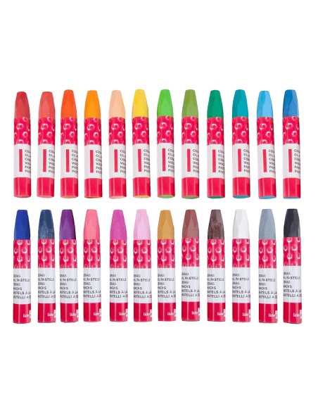 LAPICES CERA BLANDA LIDERPAPEL-CAJA 24 COL.