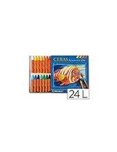 LAPICES CERA MASAT ACUARELABLE CAJA 24 UDS. COL.SURT. 2