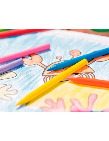 LAPICES CERA PLASTIDECOR CAJA DE 36 COLORES