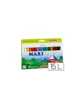 LAPICES DE CERA ALPINO MAXIDACS CAJA DE 15 COLORES SURTIDOS DX050216 2