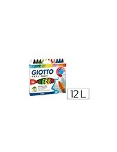LAPICES CERA GIOTTO MAXI CAJA DE 12 COLORES 2