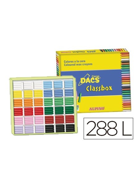 LAPICES CERA DACS CLASSBOX CAJA 288 UNIDADES 12 COL.ES SURTIDOS